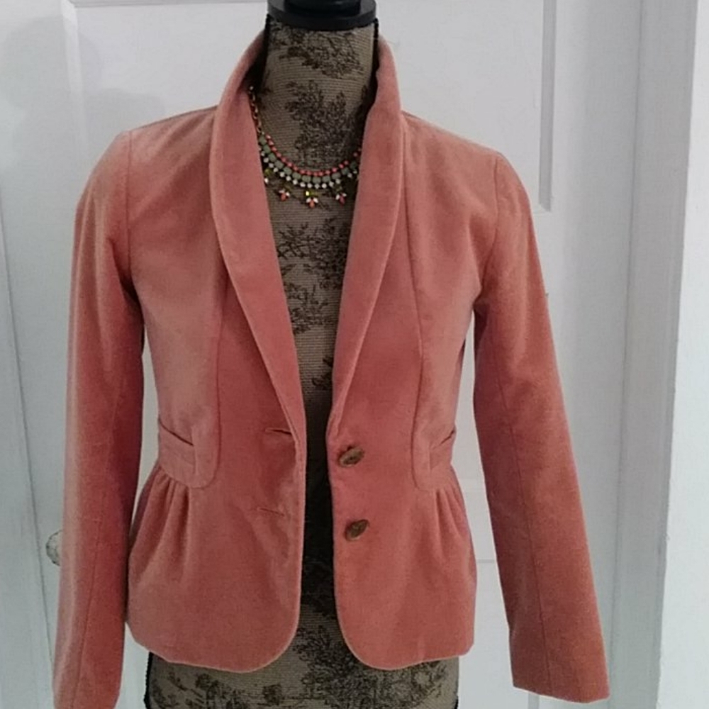 J.crew velvet blazer